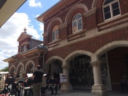 The stunning brickwork at Roma Street