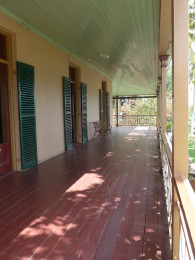 Wrap around verandah of Newstead House